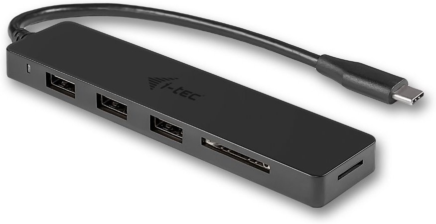 i-Tec USB-C 3.1, 3port + čítačka kariet SD/SDHC/SDXC, hub