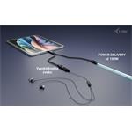 i-tec USB-C Cable Splitter, Audio/Data, Power Delivery 100W