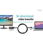i-Tec USB-C DisplayPort Bi-Directional Cable Adapter 8K/30 Hz, 150 cm