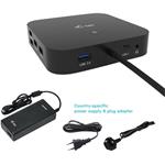 i-Tec USB-C HDMI DP Docking Station, Power Delivery 100 W + Universal Charger 112 W