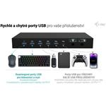 i-Tec USB-C KVM dokovacia stanica, Dual Display, 2x Power Delivery, 1x 92W/2x 65W