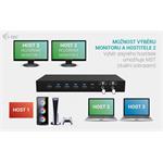 i-Tec USB-C KVM dokovacia stanica, Dual Display, 2x Power Delivery, 1x 92W/2x 65W