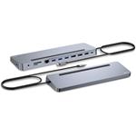 i-Tec USB-C Metal Ergonomic 4K 3x Display Docking Station, PD 100W, (rozbalené)
