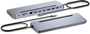 i-Tec USB-C Metal Ergonomic 4K 3x Display Docking Station, PD 100W, (rozbalené)