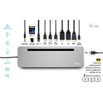 i-Tec USB-C Metal Ergonomic 4K 3x Display Docking Station, PD 100W, (rozbalené)