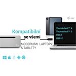 i-Tec USB-C Metal Ergonomic 4K 3x Display Docking Station, PD 100W, (rozbalené)