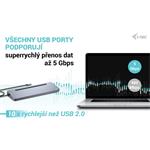 i-Tec USB-C Metal Ergonomic 4K 3x Display Docking Station, PD 100W, (rozbalené)