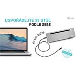 i-Tec USB-C Metal Ergonomic 4K 3x Display Docking Station, PD 100W, (rozbalené)