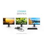 i-Tec USB-C Metal Ergonomic 4K 3x Display dokovacia stanica, Power Delivery 85W + nabíjačka 100W