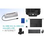 i-Tec USB-C Metal Ergonomic 4K 3x Display dokovacia stanica, Power Delivery 85W + nabíjačka 100W