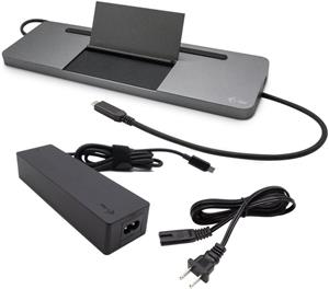 i-Tec USB-C Metal Ergonomic 4K 3x Display dokovacia stanica, Power Delivery 85W + nabíjačka 100W
