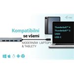 i-Tec USB-C Metal Nano 2x HDMI dokovacia stanica, PD 100W + nabíjačka 100W