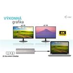 i-Tec USB-C Metal Nano 2x HDMI dokovacia stanica, PD 100W + nabíjačka 100W