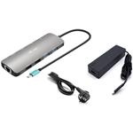 i-Tec USB-C Metal Nano 2x HDMI dokovacia stanica, PD 100W + nabíjačka 100W