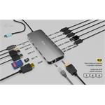 i-Tec USB-C Metal Nano 3x Display Dock, 2x HDMI 1x USB-C video, PD 140W + Charger 140 W