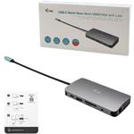i-Tec USB-C Metal Nano Dock HDMI/VGA, with LAN, PD 100 W + zdroj 77W, (PD 65W)