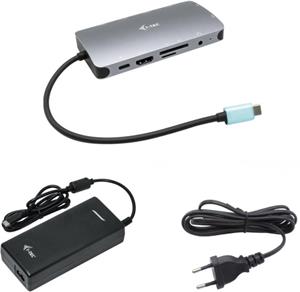 i-Tec USB-C Metal Nano Dock HDMI/VGA with LAN, PD 100W + zdroj 112W