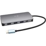 i-Tec USB-C Metal Nano Dock HDMI/VGA with LAN + Power Delivery 100W + adaptér 100W