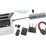 i-Tec USB-C Metal Nano dokovacia stanica 4K HDMI LAN, Power Delivery 100 W + nabíjačka 100W