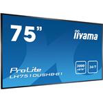 iiyama LH7510USHB-B1, 75", čierny
