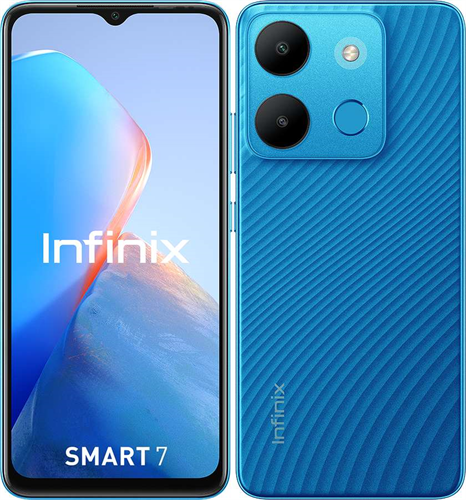 Infinix Smart 7, 64 GB, Dual SIM, modrý