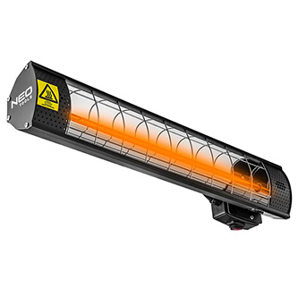 Infra žiarič (ohrievač) NEO TOOLS 90-031, 2000W, IP55, Golden Halogen Lamp, pro vyhřívání podlah a prostor skladů a stavenišť