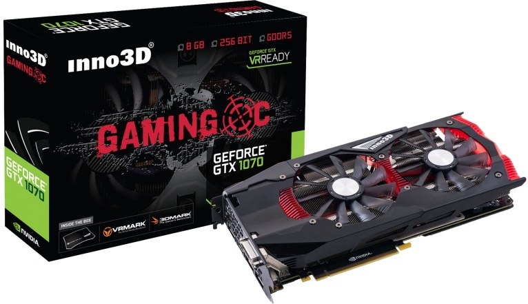 Inno3D GeForce GTX 1070 Gaming OC, 8GB