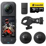 Insta360 X5 motocyklový balíček, športová kamera X5 + príslušenstvo na motorku