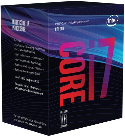 Intel Core i7-8700K, Box - rozbalene