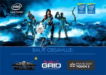 Intel kupón - WorldOfTanks/GRID/MovieEditTouch - platnosť do 31.3.201