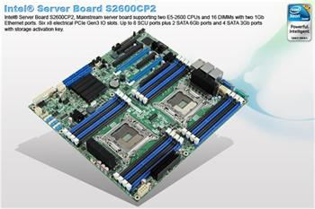 Intel® S2600CP2 (Canoe Pass) server board DP XeonE6-26xx 16 DIMM DDR3