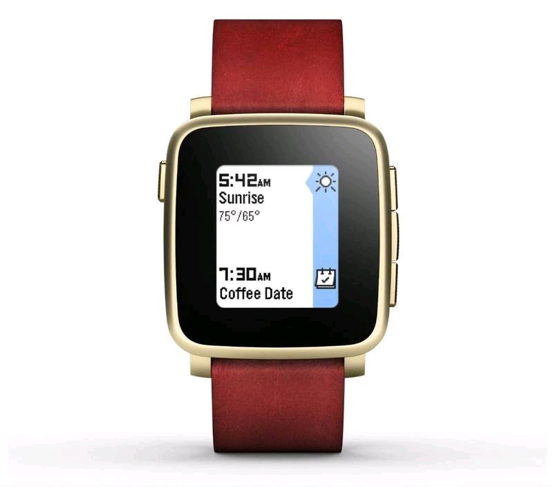 pebble time steel smartwatch