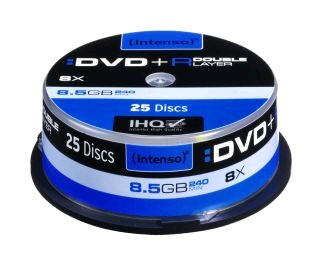 Intenso DVD+R DL [ cakebox 25 | 8,5GB | 8x ]