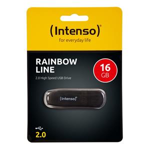 Intenso Rainbow Line 16 GB, čierny
