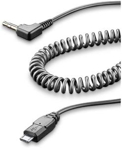 Interphone aux audio kábel, micro USB konektor