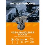 Interphone nabíjačka na riadidlá motocyklu, USB-A