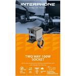 Interphone nabíjačka USB-C, USB-A s nabíjaním batérie motocyklu