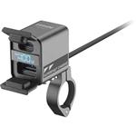 Interphone nabíjačka USB-C, USB-A s nabíjaním batérie motocyklu