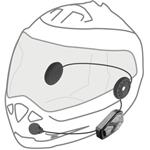 Interphone U-COM3 bluetooth headset pre zatvorené a otvorené prilby s HD reproduktormi