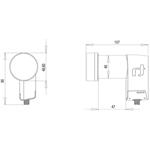 Inverto Red Extend, single long neck 40mm LNB