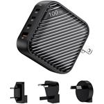 INVZI GanHub nabíjačka, 100W, EU/UK/AU/US, čierna