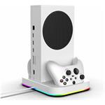 iPega Multifunkční Nabíjecí RGB Stojan s Chlazením pro Xbox Series S + 2ks Baterií