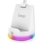 iPega P5P25, mini magnetický nabíjací stojan pre Playstation Portal Remote Player, biely