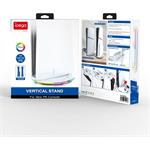iPega P5S035SA vertikálny stojan, 2xUSB-A s RGB pre PS5 Slim/PS5 Pro, biely