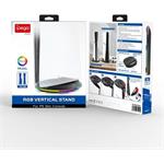 iPega P5S035SAH vertikálny stojan, 2xUSB-A s RGB pre PS5 Slim/PS5 Pro, čierny