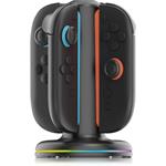 iPega SW2052 nabíjacia stanica s RGB pre JoyCon ovládače Nintendo Switch 2, čierna