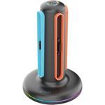 iPega SW2052 nabíjacia stanica s RGB pre JoyCon ovládače Nintendo Switch 2, čierna