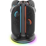 iPega SW2052 nabíjacia stanica s RGB pre JoyCon ovládače Nintendo Switch 2, čierna