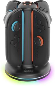 iPega SW2052 nabíjacia stanica s RGB pre JoyCon ovládače Nintendo Switch 2, čierna