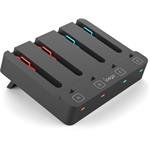 iPega SW2081 nabíjacia stanica pre JoyCon ovládače Nintendo Switch 1/2, čierna